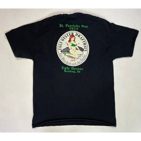 Ugly Oyster Drafthaus Reading Pennsylvania Graphic T-shirt Men Medium Black - Picture 1 of 8